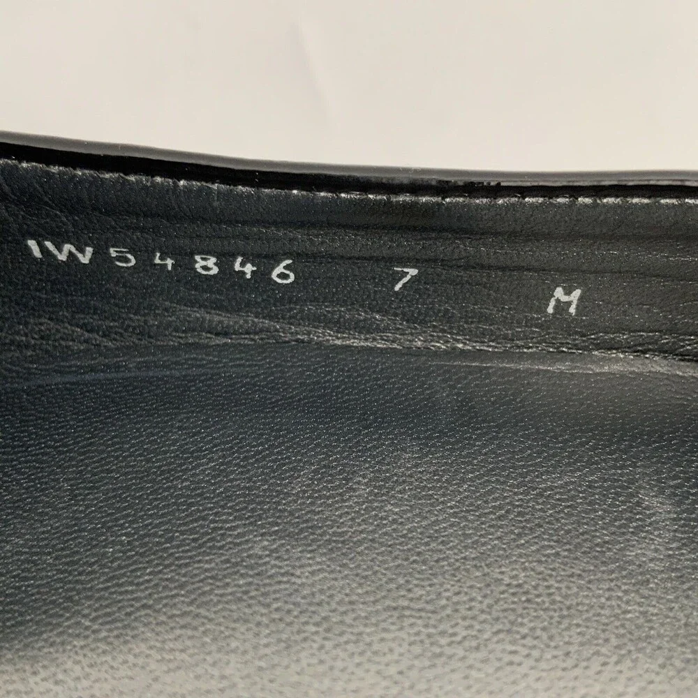 Stuart Weitzman Patent Leather Bow Front Wedge Black 7 - Picture 7 of 12